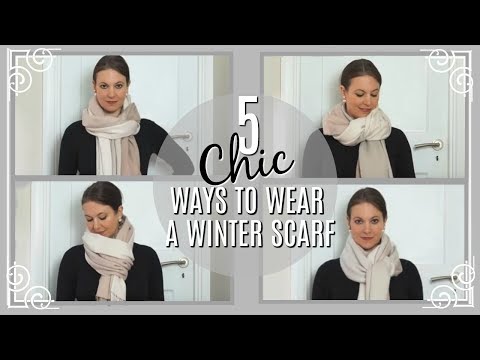 How to Wear a Winter Scarf 5 different ways | Fashion...