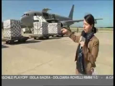L'Aeronautica Militare trasporta materiale umanitario in Mali (Canale 10 del 14.05.2013)