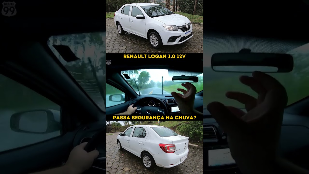 Renault Logan passou confiança na rodovia na chuva? #renaultlogan #pov #chuva
