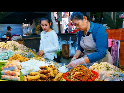 Cambodia Best Street Food - Spring Roll, Rice Noodles, Beef Noodle Soup, Seafood, Snacks & More