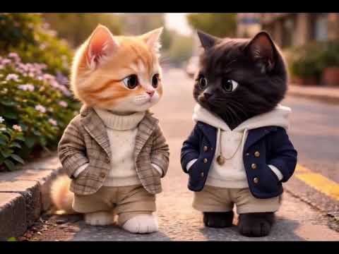 Poor White Cat Baby’s Life Changes | From Tears to Kindness | Emotional Cat Story#catstory #catanim