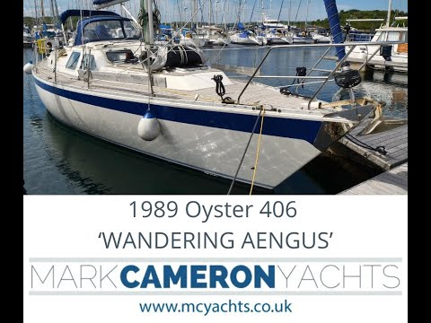 1989 Oyster 406 - WANDERING AENGUS | Centre cockpit cruising yacht for sale with Mark Cameron Yachts