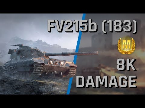 8K Damage, Ace Tanker Badge, 5 Kills - FV215b (183) | World Of Tanks Blitz