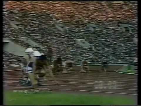 MOSCA 1980 FINALE SUI 200 METRI MENNEA CON TELECRONACA RAI DI PAOLO ROSI