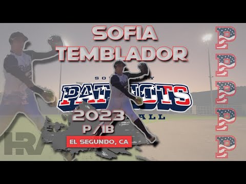 2023 Sofia Temblador Pitcher and First Base, Softball Skills Video - Patriots