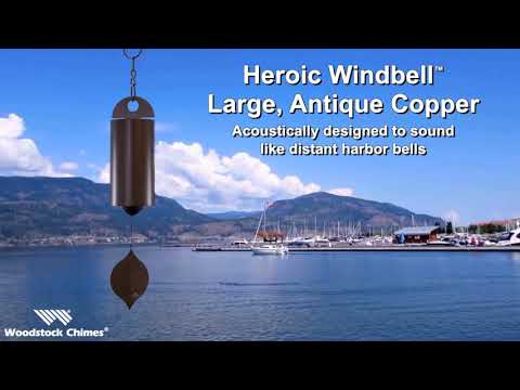 Heroic Windbell - Large, Antique Copper by Woodstock Chimes