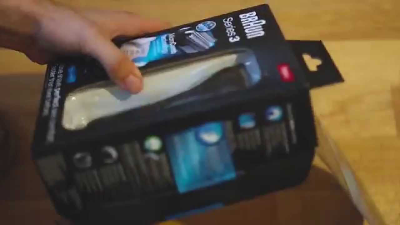 Бритва сетчатая Braun Series 3 3045s, голубой/черный