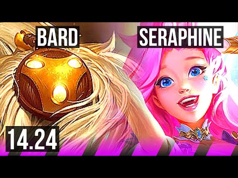 BARD & Caitlyn vs SERAPHINE & Ashe (SUP) | KR Diamond | 14.24