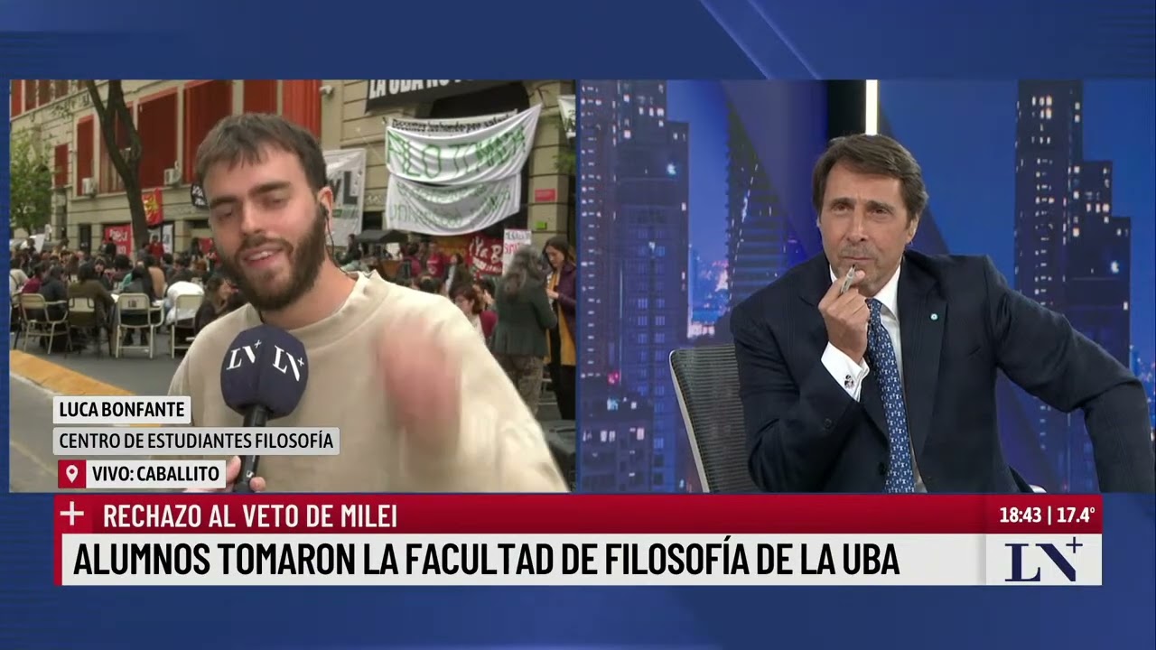 Tomaron la universidad y piden revertir el veto de Milei