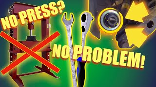 Remove bushings in minutes, No press? No Problem!