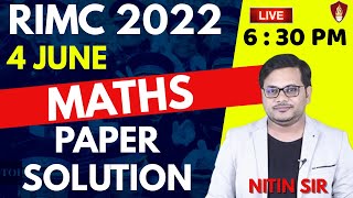 RIMC Paper Solution 2022 | RIMC Maths Paper Solution 2022 | 4 June 2022 RIMC Paper Answer Key