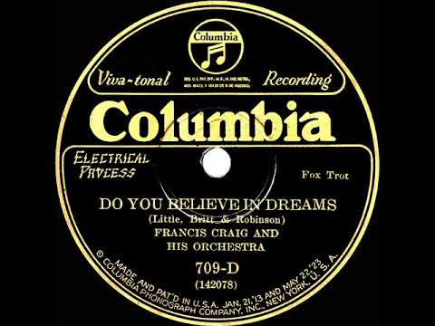 1926 Francis Craig - Do You Believe In Dreams (instrumental)