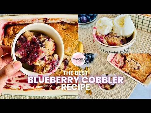 The Best Blueberry Cobbler Recipe - Easy & Delicious - Boozy Blueberry Cobbler: Bake It Tipsy &Tasty