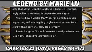 Cover art for Legend audiobook Chapter 23 (Day)