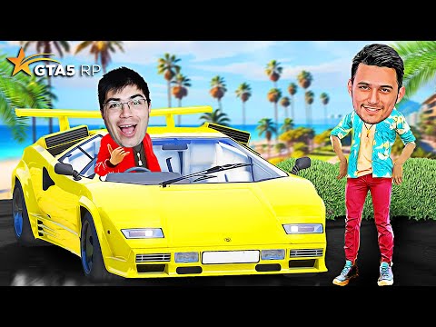 VICE CITYGA QAYTAMIZ! YANGI KOLLEKSIYON MASHINAM LAMBORGHINI COUNTACH - GTA 5 RP Rockford