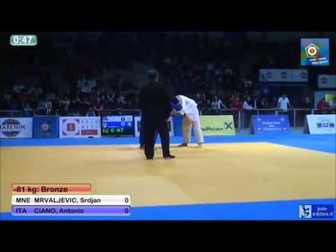 Judo 2014 European Open Men Oberwart: Mrvaljevic (MNE) - Ciano (ITA) [-81kg] bronze