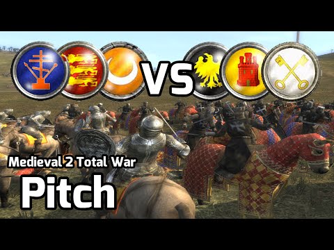 Medieval 2 Total War Online Battle #155 (3v3) - The Hills are Alive!
