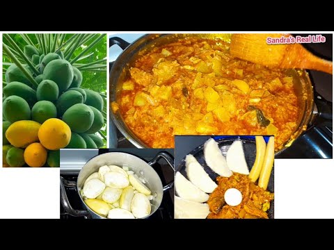 How to use garden eggs and papaya to prepare delicious STEW.. @foodiesaao #africanfoodbloveslife