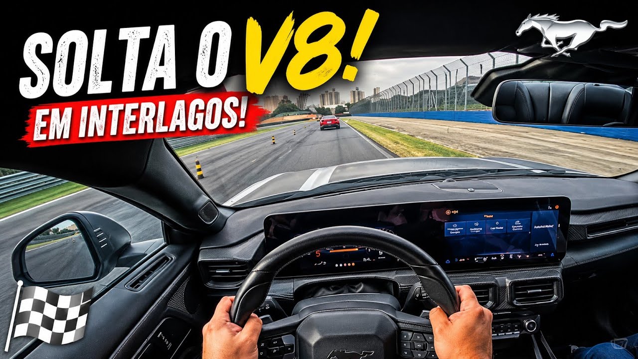 ANDEI DE FORD MUSTANG GT EM INTERLAGOS!! 🏁🤯