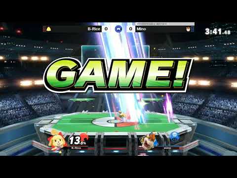 The Smash Lab 200 Winners Round 2 - B-Rice (Isabelle) vs Mino (Bowser)