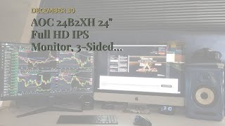 Video thumbnail for AOC 24B2XH 24" Full HD IPS Monitor, 3-Sided Frameless & Ultra Slim HDMI and VGA inputs, Lowblue... by SRS66