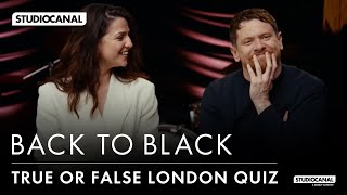 True or False London Quiz with Marisa Abela and Jack O'Connell - BACK TO BLACK