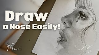 How to Draw a Nose - Step by Step Tutorial for Beginners #asmr