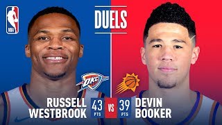 Russell Westbrook - Oklahoma City Thunder - Devin Booker - Phoenix Suns