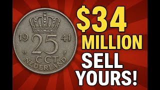 Shocking Value! Rare 25 Cents Nederland Coin Found Worth $34 Million – Sell Yours Today!