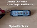 Cúvacie LED svetlo 12/24V- s oranžovým výstražným LED predátorom ECE R65 (129x40x15mm) - Video Youtube