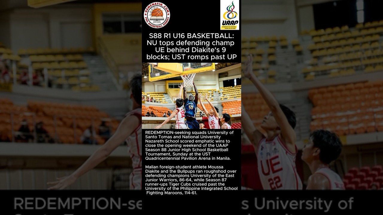 UAAP Basketball: NU, UST rout UE, UP in u16 action
