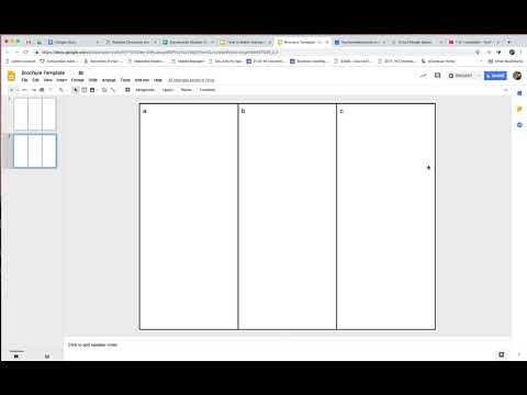 Making a Brochure in Google Slides