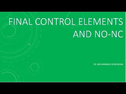FINAL CONTROL ELEMENTS AND NO/NC