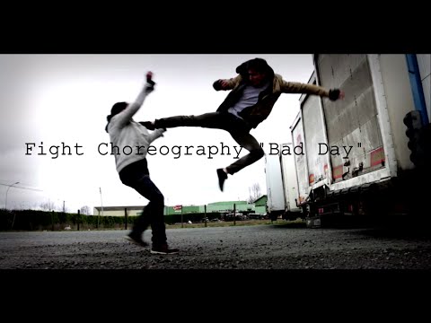 "BAD DAY" Fight Choreography Martial Arts - HD - Action Live Short Film