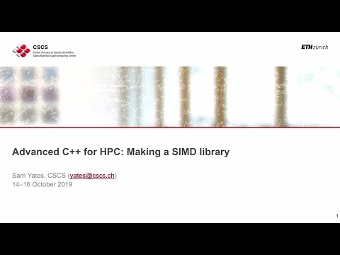 14 Advanced C++: Making a SIMD library, Yates