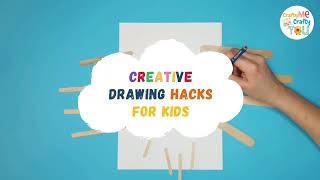 CREATIVE DRAWINGS for KIDS | ART for KIDS | DRAWING HACKS for KIDS
