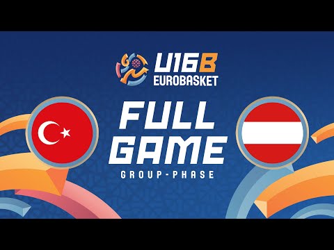 Group Phase | Türkiye v Austria | Full Basketball Game | FIBA U16 Women's EuroBasket 2025 - Div. B
