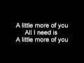 Ashley Chambliss - A little more of you lyrics ...