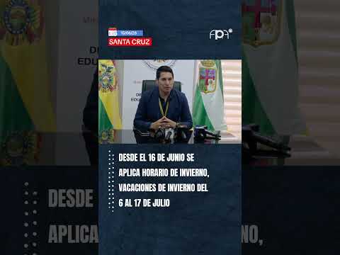 YA HAY FECHA PARA LAS VACACIONES DE INVIERNO EN SANTA CRUZ