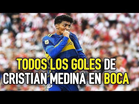 TODOS los GOLES de CRISTIAN MEDINA en BOCA (2024)