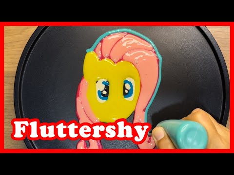My Little Pony, Pancake Art, Fluttershy, Cartoon Pony I Rainbow Pancake Art