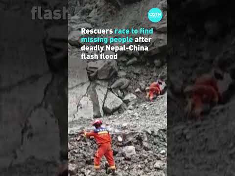 Rescuers race to find missing people after deadly Nepal-China flash flood
