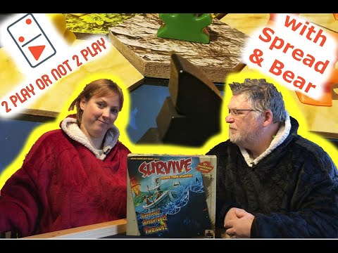 Survive: Escape from Atlantis! 2 Player Board Game Review with Spread & Bear