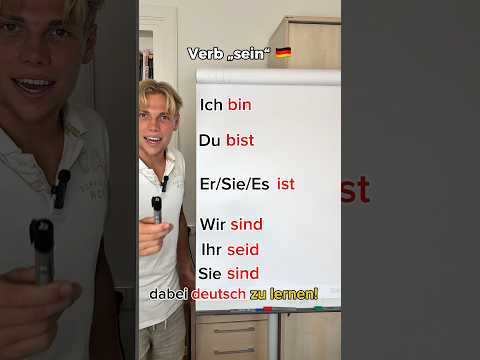 Verbo ser (sein) em alemão!Facil né??#alemão #deutsch #german #verbo #aprenderalemão