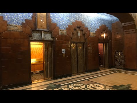 1930 Otis (Mod by MontgomeryKONE/Schindler) Traction Elevator at Marine Building in Vancouver BC