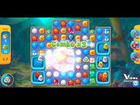 Fishdom. 9192 level no boosters and diamonds. 17 moves