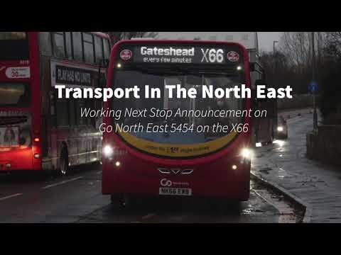 Go North East 5453 on the X66 with working Next Stop Announcements