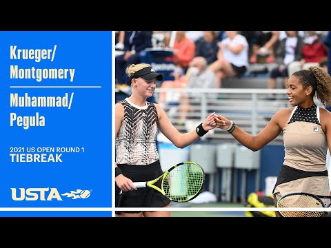 Muhammad/Pegula vs Krueger/Montgomery Tiebreak | 2021 US Open Round 1