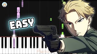 [full] Spy x Family OP - "Mixed Nuts" - EASY Piano Tutorial & Sheet Music