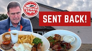 I SENT THIS MEAL BACK! SHOCKING!! (Brewers Fayre Review)